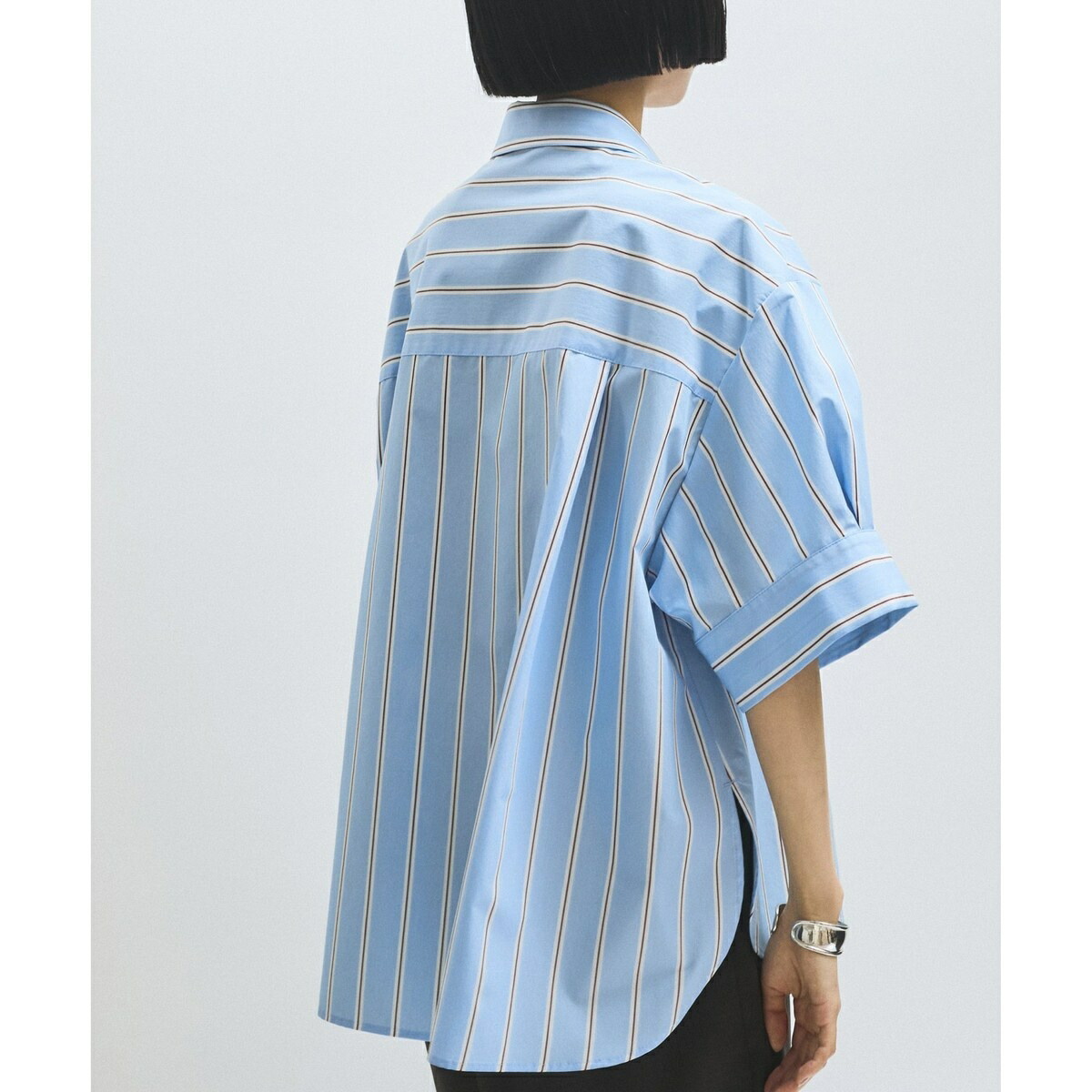 楽天市場】【サステナブル】バウンスカフステントラインシャツ