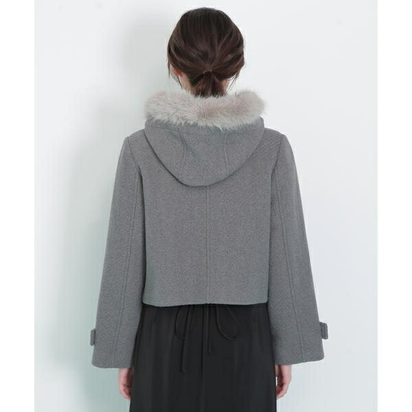 楽天市場】フェイクファー付ショートダッフルコート／ジル バイ ジル