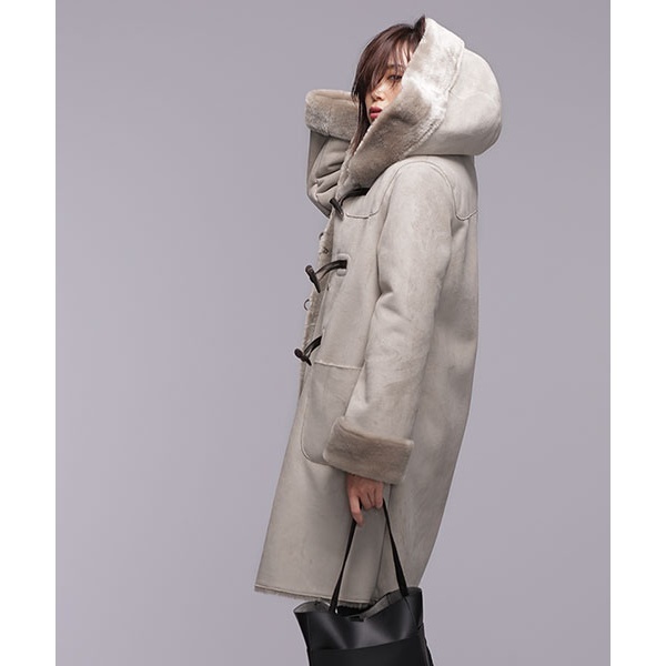 楽天市場】ﾌｪｲｸﾑｰﾄﾝﾀﾞｯﾌﾙｺｰﾄ／ナノ・ユニバース（レディース）（nano