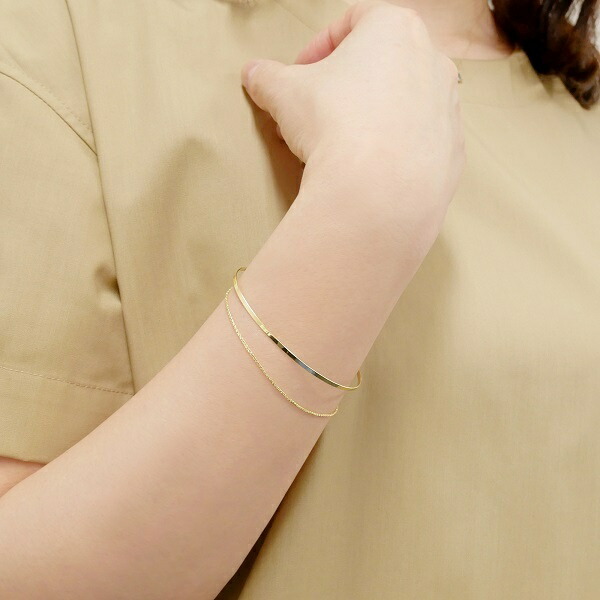 楽天市場】K10イエローゴールド ブレスレット／ ヴイエー ヴァンドーム