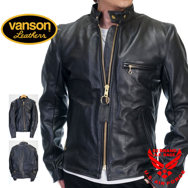 楽天市場】バンソン モデルBタイプ 立ち襟 シングルライダース レザー