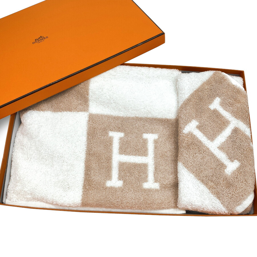 楽天市場】☆ラッピング無料☆ エルメス HERMES アヴァロン タオル