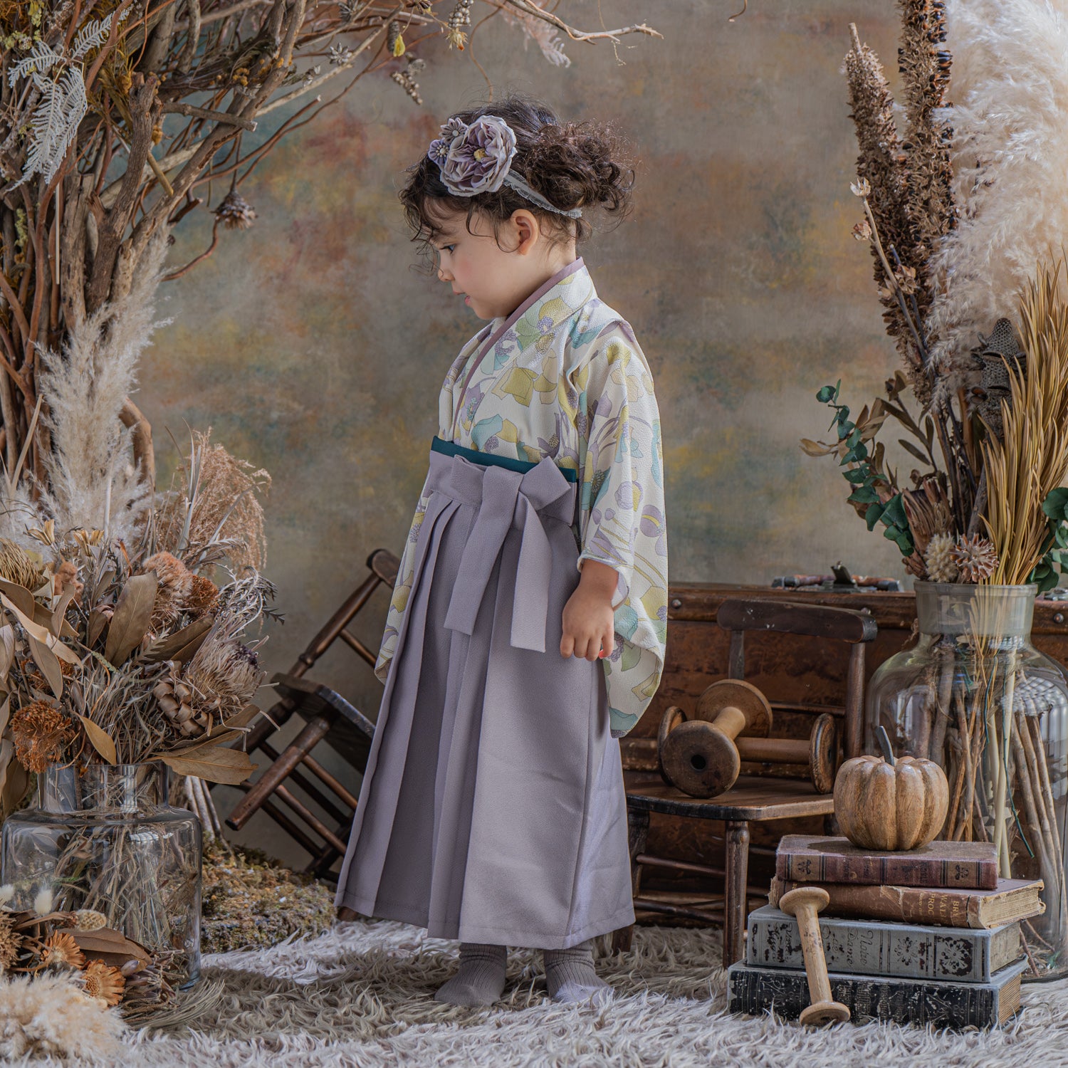 ささゆり袴 女の子 ベビー袴 お食い初めや初節句の衣装に – tsukihana