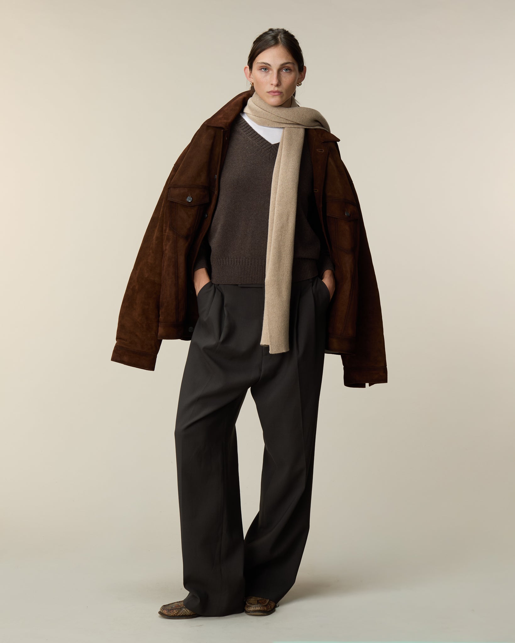 Men's black cashmere polo | Tricot