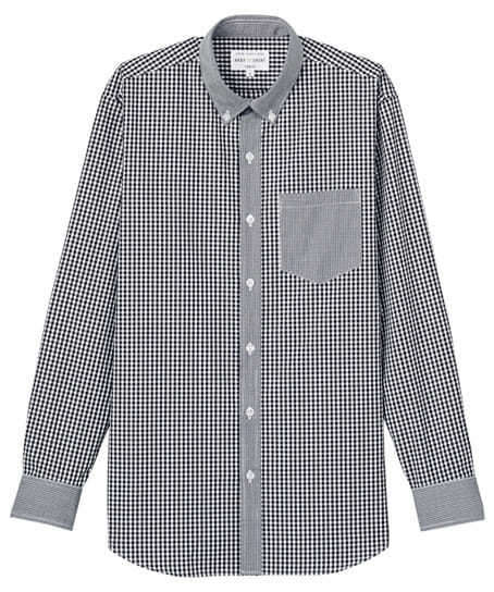 全2色】長袖ボタンダウンシャツ（ギンガムチェック・男女兼用） EP8533