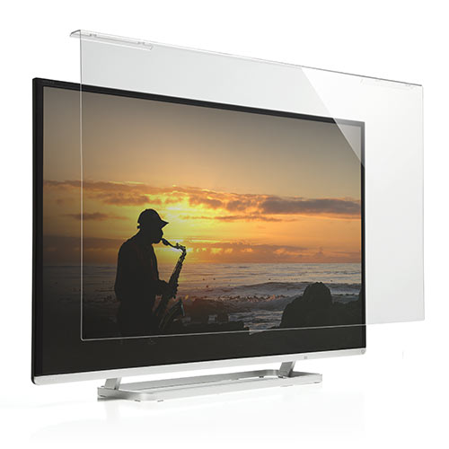 液晶テレビ保護パネル 42/43インチ対応 アクリル製 グレア 200-CRT014