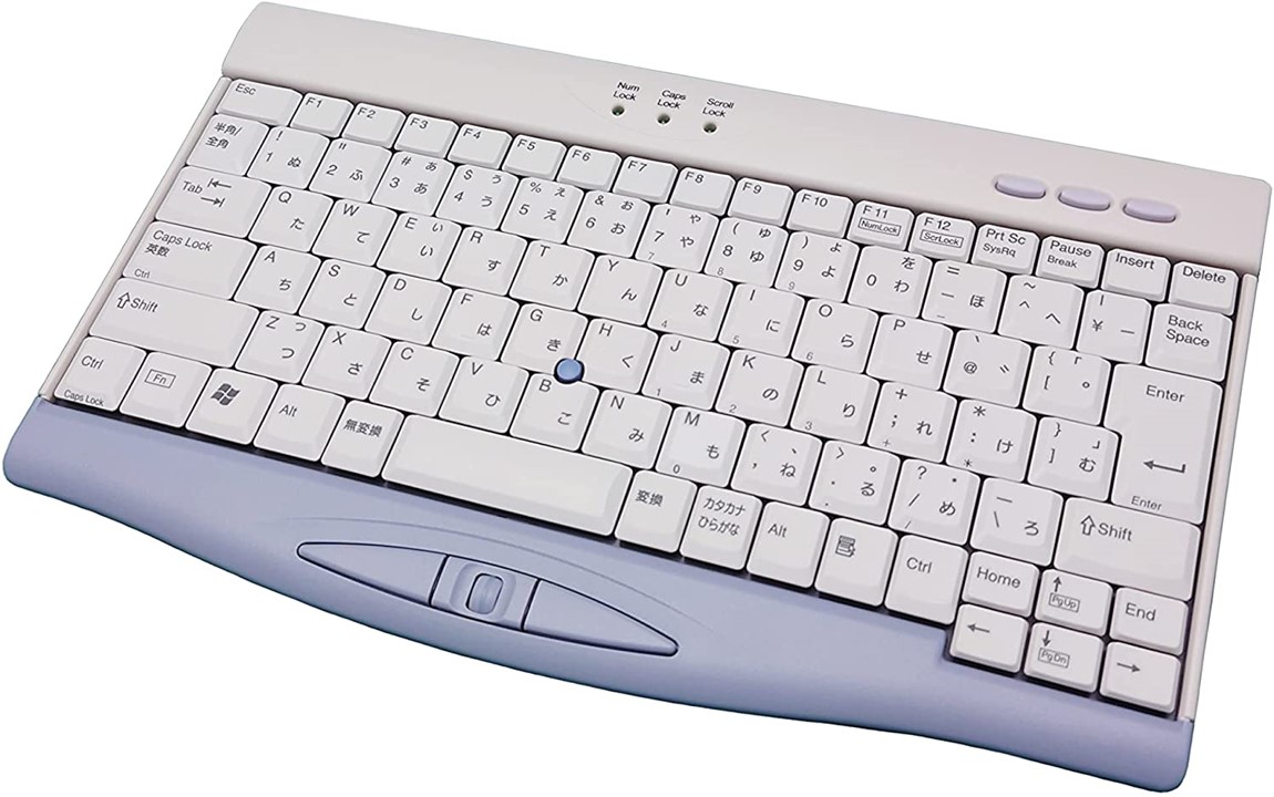 ミニキーボード 日本語 ホワイト×ブルー - UAC