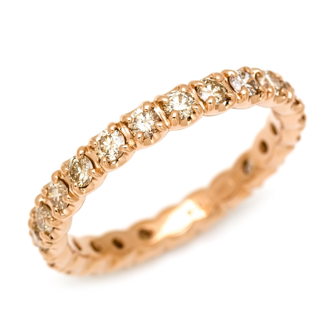 K18 ブラウンダイヤモンド フルエタニティリング[商品番号:RG0030