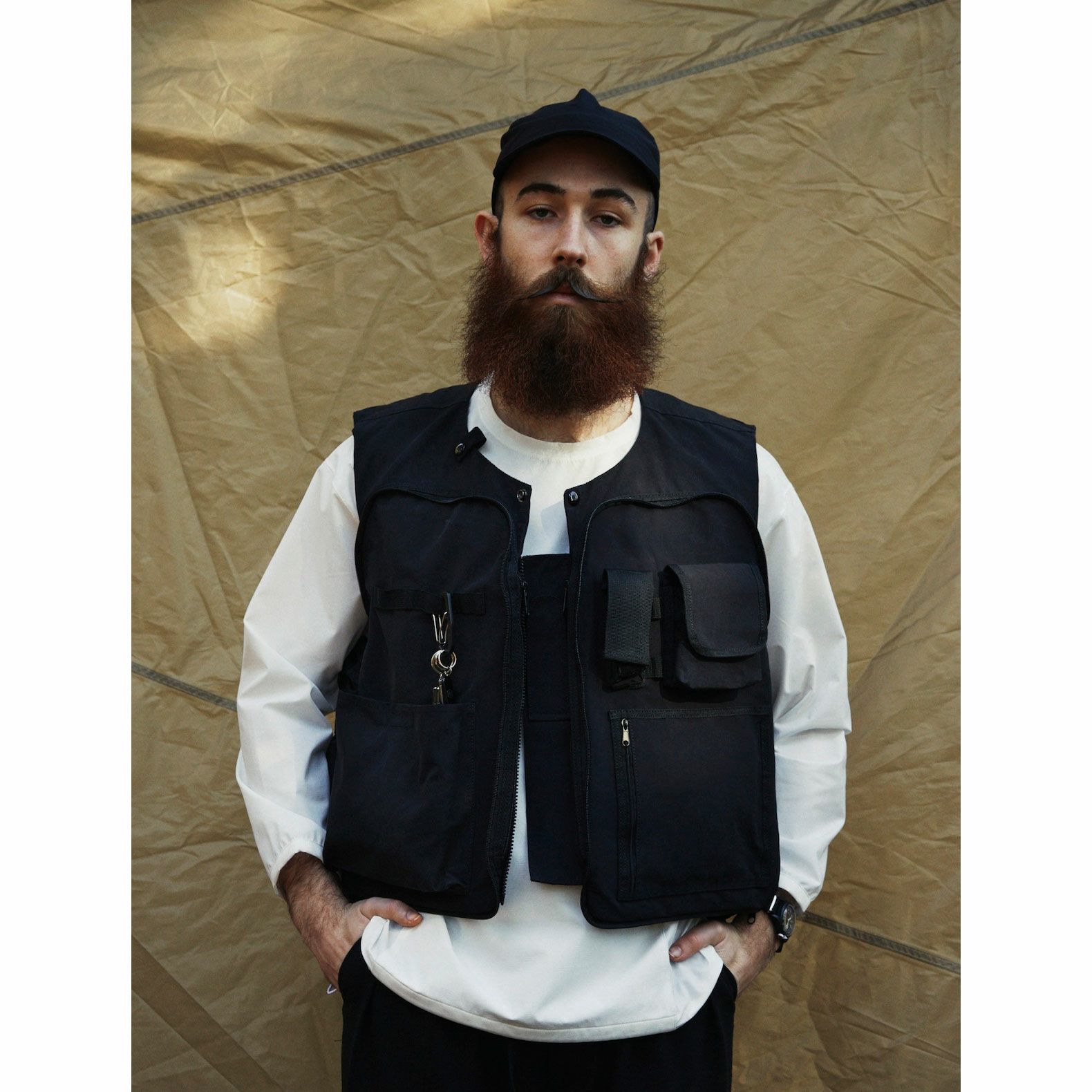 AS2OV (アッソブ) SHRINK NYLON CAMP VEST 2 / キャンプ ベスト