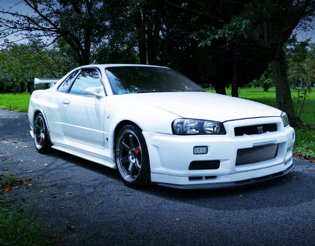 R34GT-Rレプリカ仕上げ!内装外装GT-R純正パーツ多数!ER34スカイライン