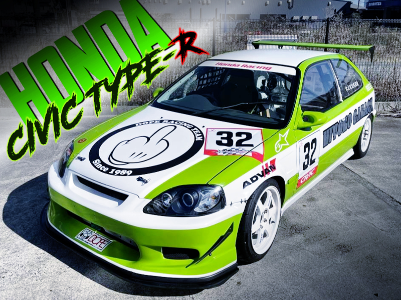 NSXホワイト×KAWASAKIグリーン!アクリルウインドウ!SPOON製4POT!レース