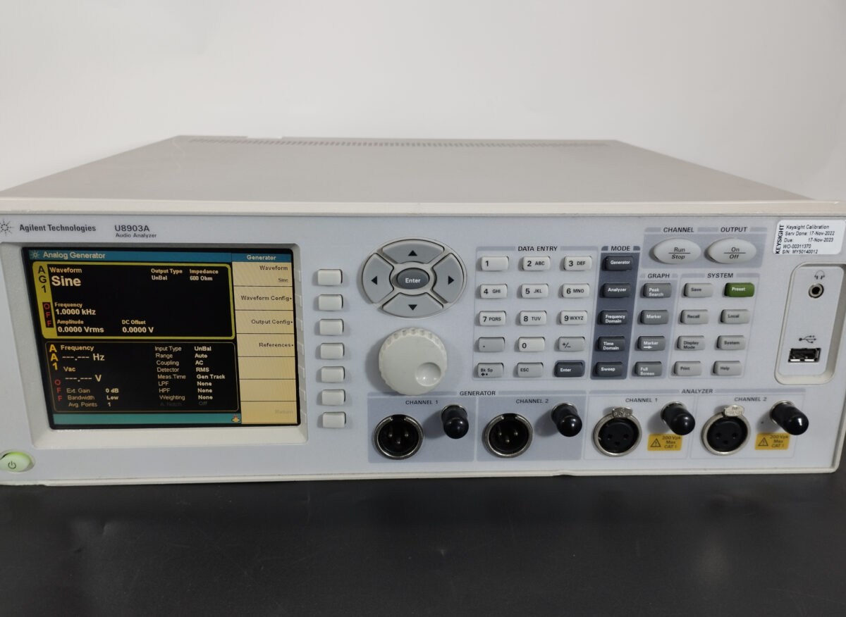 U8903A オーディオアナライザ Keysight/キーサイト(Agilent・HP) S/N