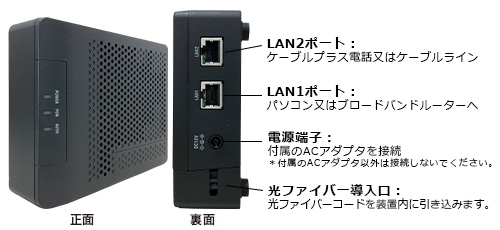 ミクスネットワーク ユーザーサイト » 【ミクス光インターネット】ONU