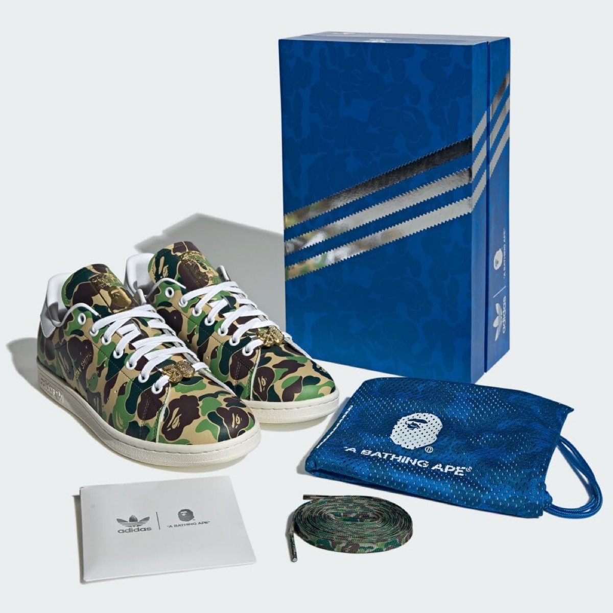 adidas × BAPE®︎『Stan Smith “ABC Camo”』が国内2月10日に発売