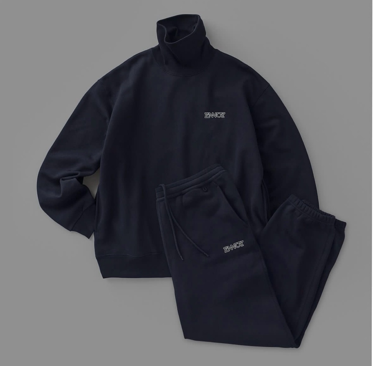 ENNOY x スタイリスト私物『ELECTRIC LOGO TURTLENECK & SWEATPANTS