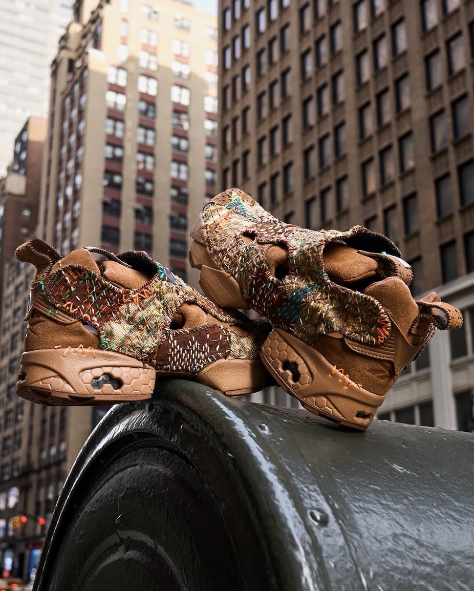 JunAle x ENGINEERED GARMENTS『Reebok INSTAPUMP FURY “SASHIKO”』が