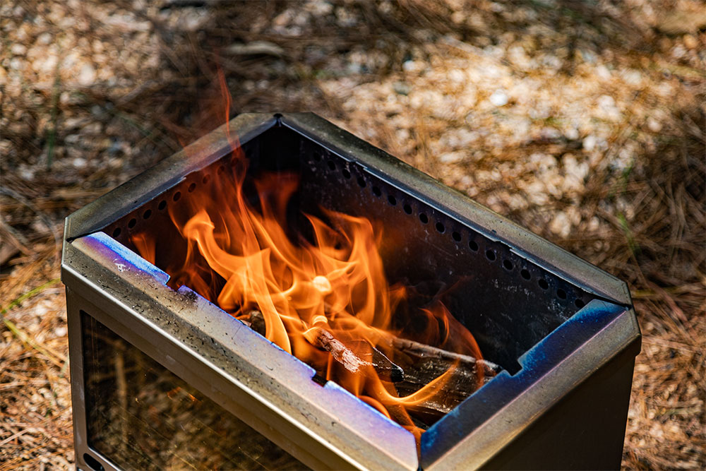 Mjölnir Titanium Camping Fire Pit | POMOLY x CAMPING TOGETHER