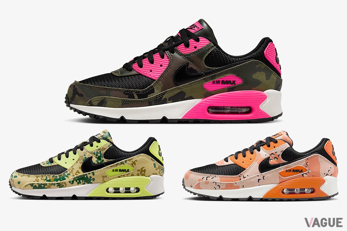 完売必至！ ナイキ「エアマックス90」に迷彩柄を取り入れた“CAMO PACK