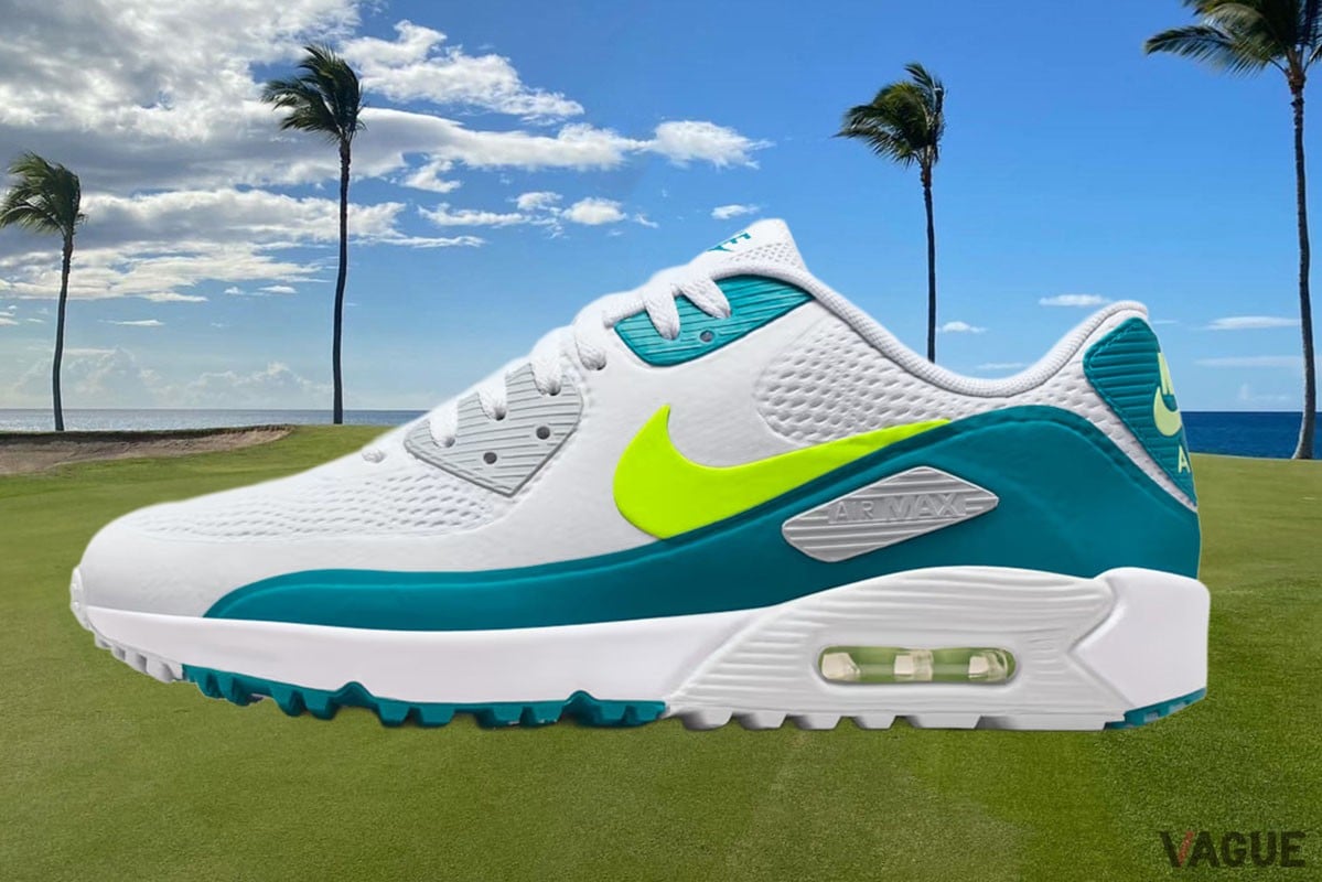 ナイキ ゴルフ 27cm エアマックス 90 シューズ スパイク 靴 白 エア