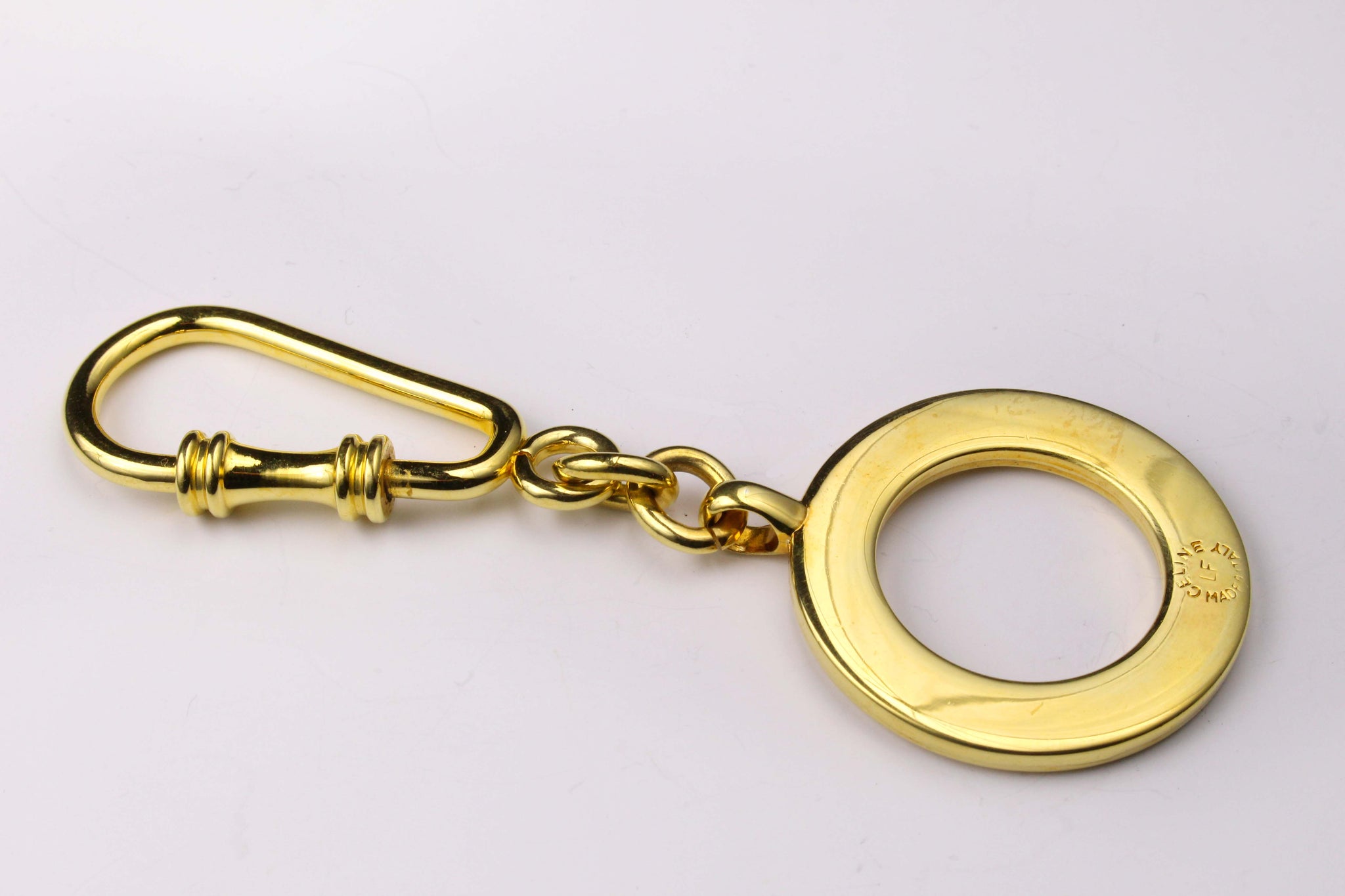 CELINE PARIS disc key-ring bag charm – Vintage Carwen