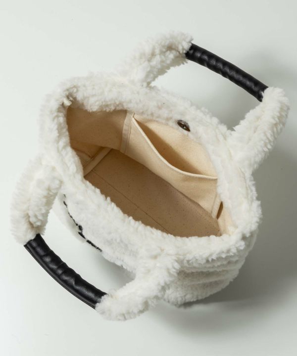 1PIU1UGUALE3 RELAX - ボアロゴミニトートバッグ | ユニセックス