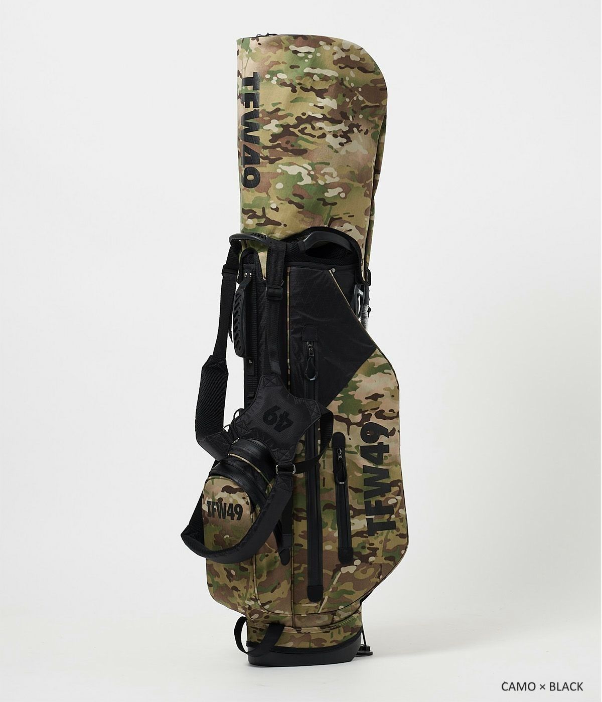 TFW49 - X-PAC CADDIEBAG | キャディバッグ | カモ×ブラック | ユニ
