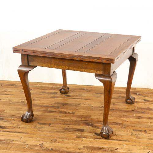 イギリスアンティーク ドローリーフテーブル オーク材 拡張式 v_59138