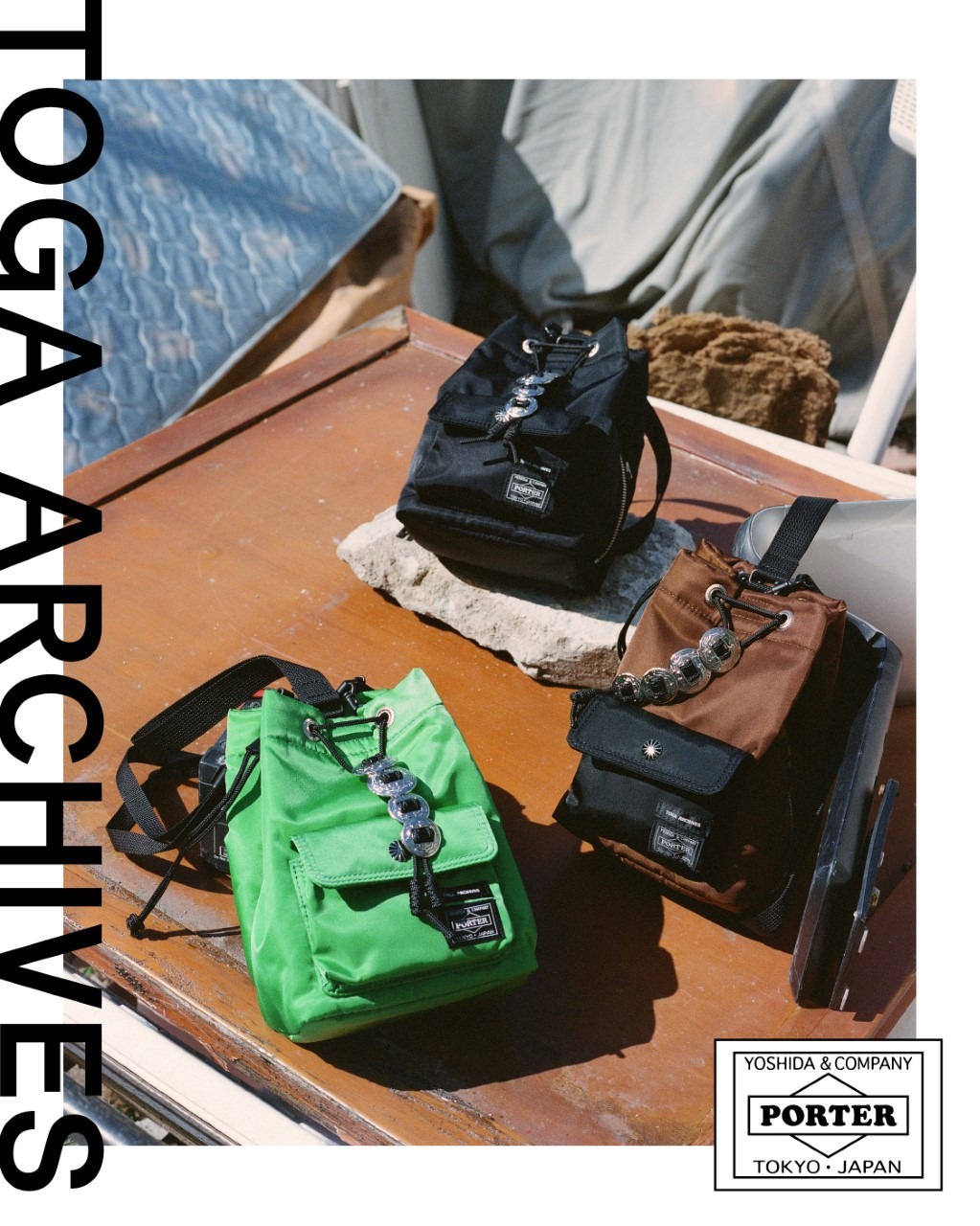 大人気コラボ！／「TOGA × PORTER」ストリングバッグ&バックパックが