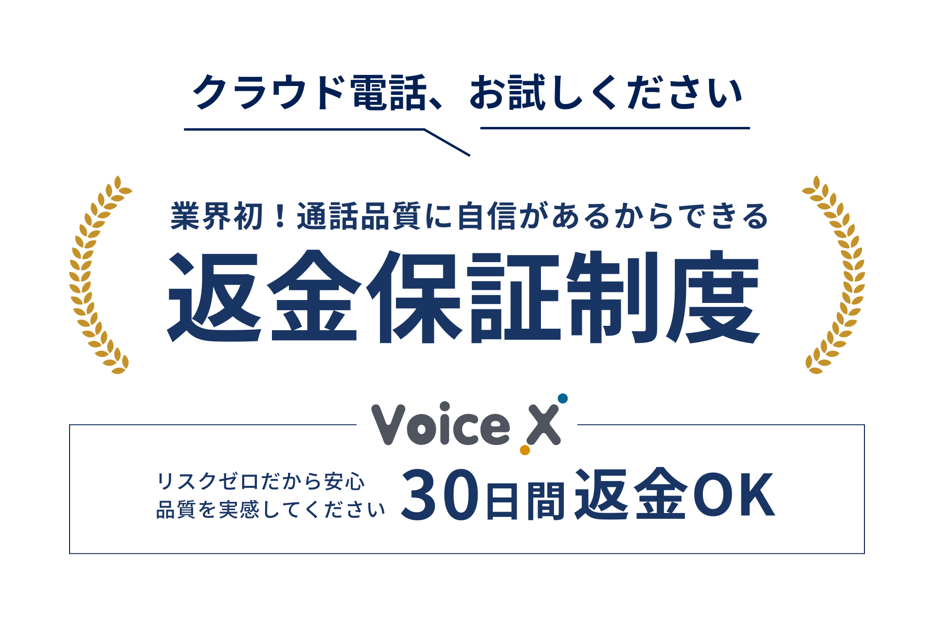 ニュースリリース｜VoiceX新規導入における返金保証制度開始｜VoiceX
