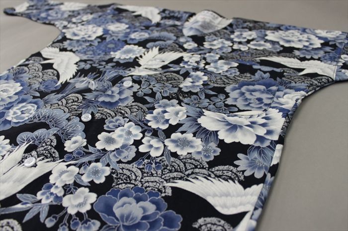 鯉口シャツが激安【0608】の鶴と牡丹の鯉口を通販【和物屋本舗】