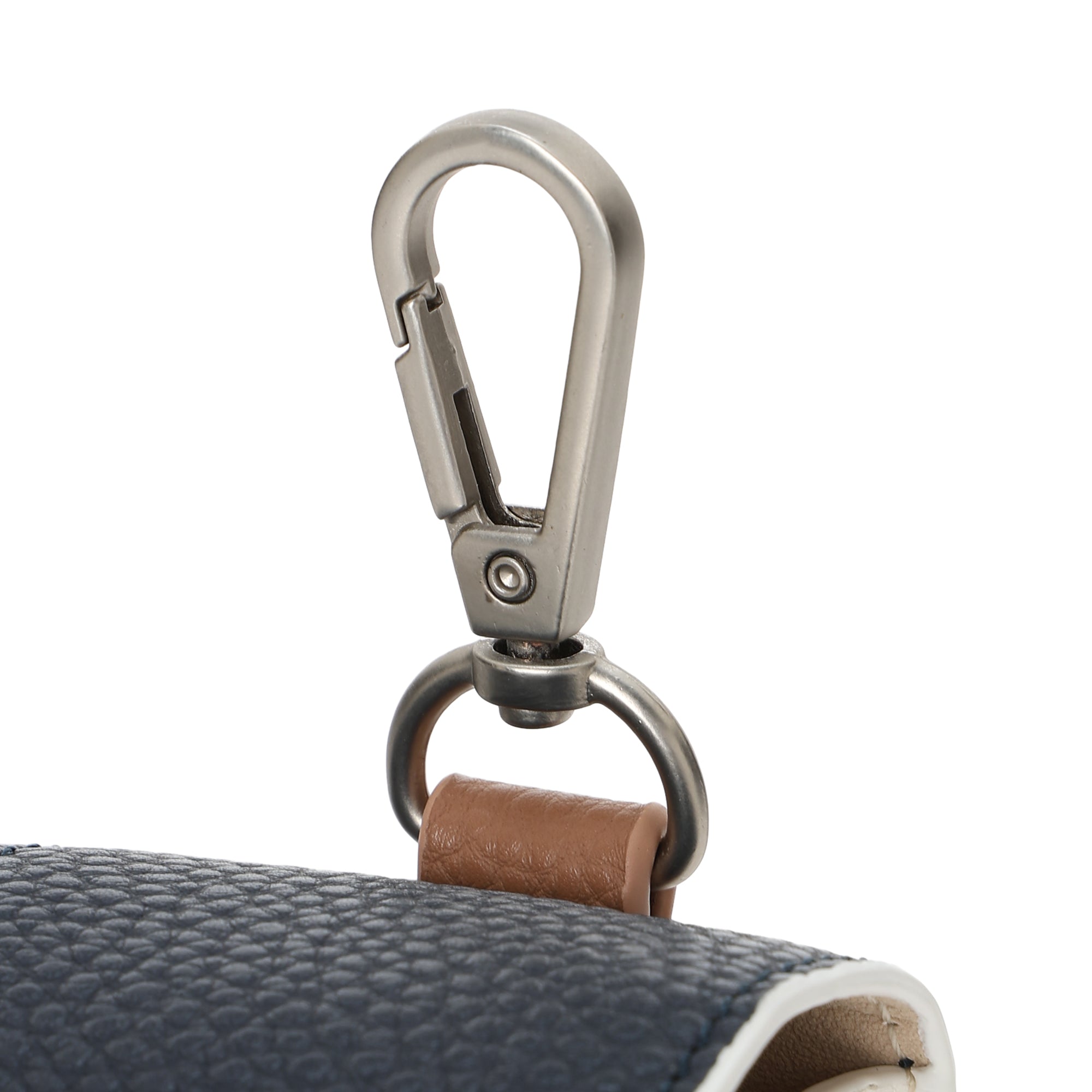 UNISEX Grainy Synthetic Leather ボールポーチ ネイビー