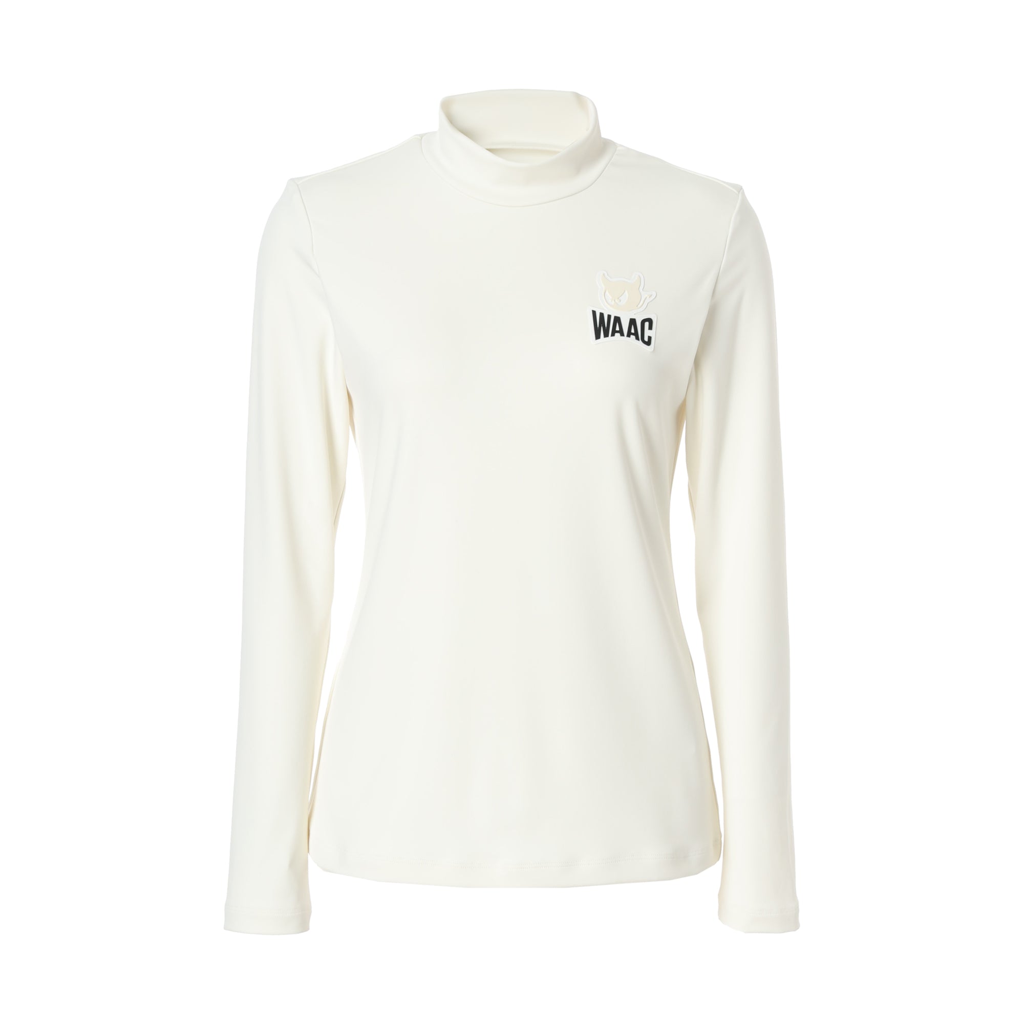 WOMEN PLAYERS EDITION BASICベア天竺 長袖モックネック アイボリー