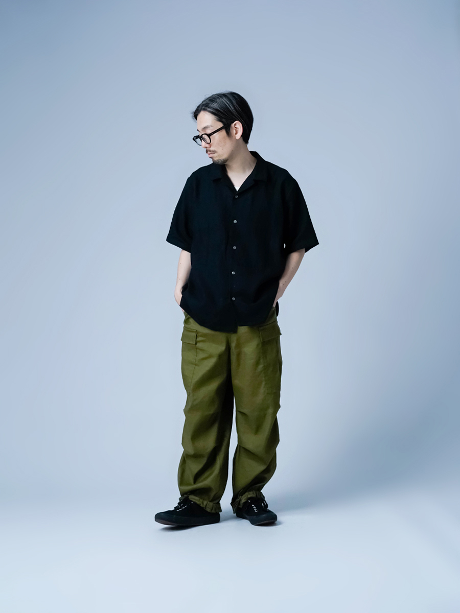 リネンシャツ】程よいヌケ感ほしい方必見！ 半袖 リネン オープン