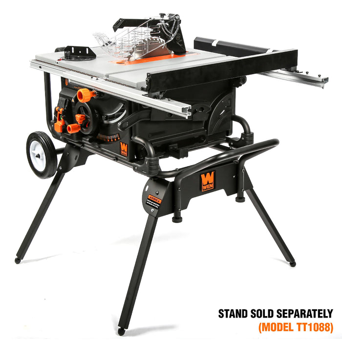 WEN TT1015 15-Amp 2 HP 10-Inch Industrial Benchtop Jobsite Table