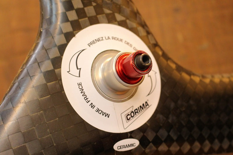 コリマ CORIMA 3SPOKE CERAMIC カーボン チューブラー バトンホイール