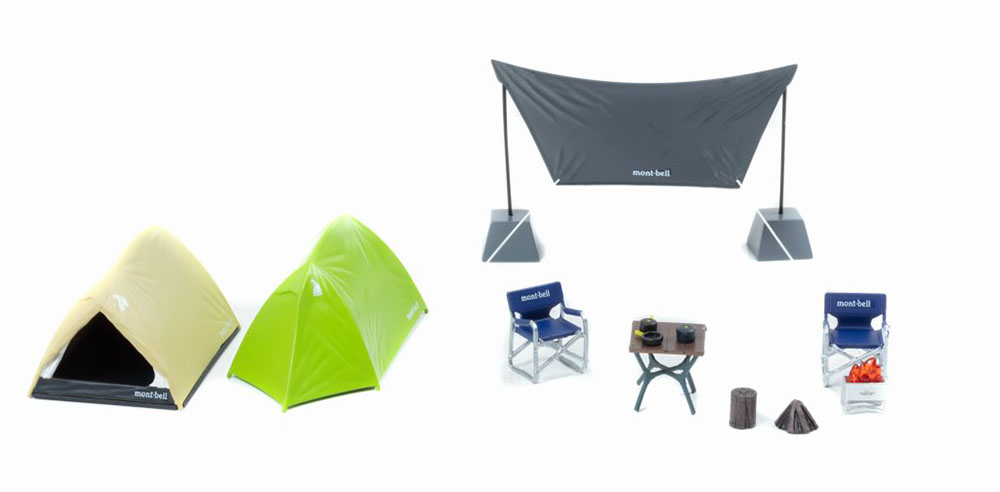 卓上でキャンプ気分を味わえる！ モンベルから、意表を突くミニチュア