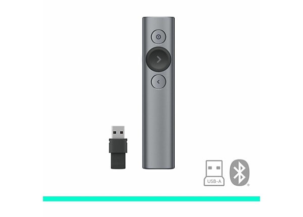 Logitech Spotlight presentation remote control - slate - 910