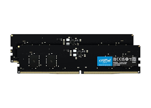 Crucial - DDR5 - kit - 16 GB: 2 x 8 GB - DIMM 288-pin - 4800 MHz