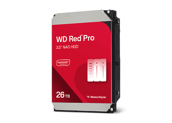 Western Digital Red Pro 26TB NAS Hard Drive – 3.5