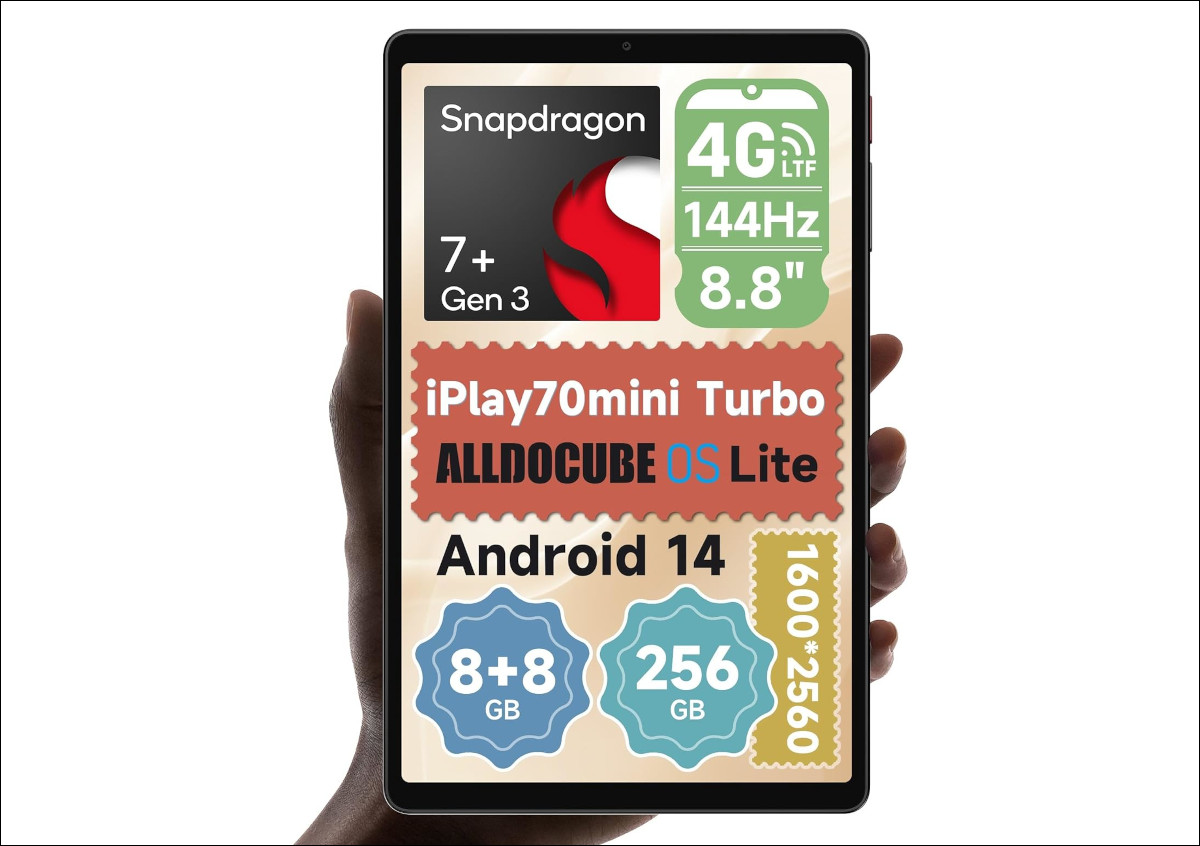 ALLDOCUBE iPlay 70 mini Ultra － Snapdragon 7+ Gen 3搭載の8.8型