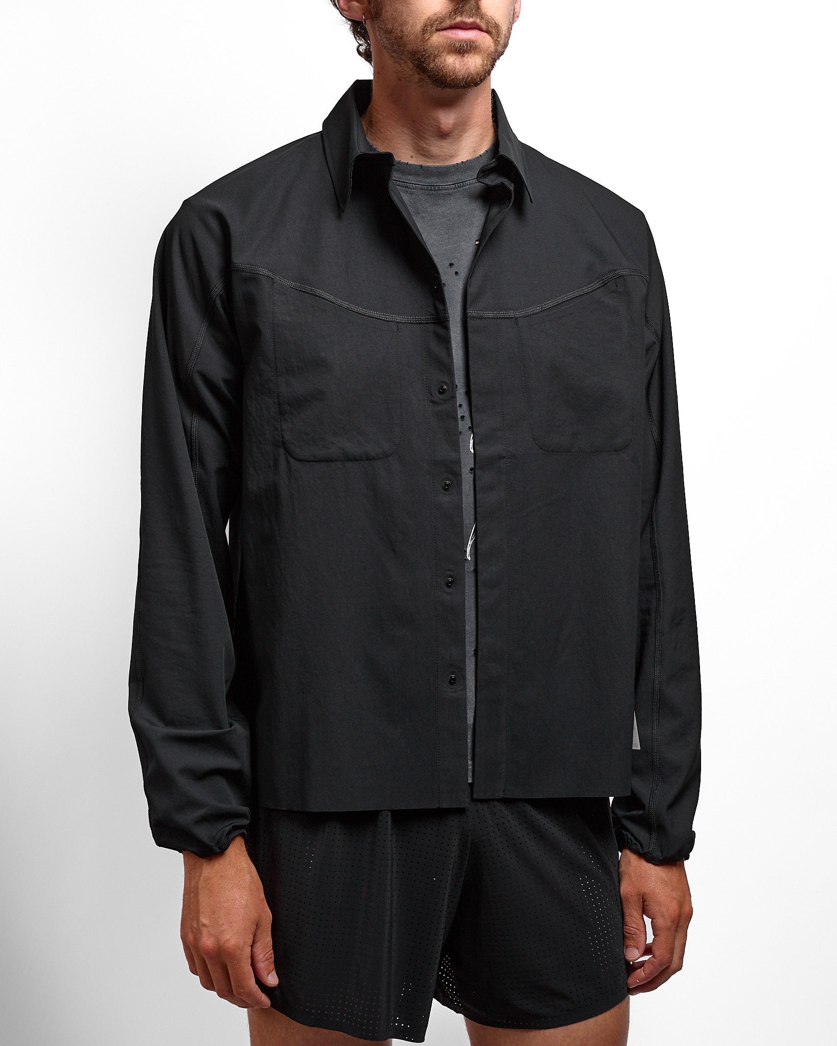 PeaceShell™ River Shirt in Black ~ Windthrow