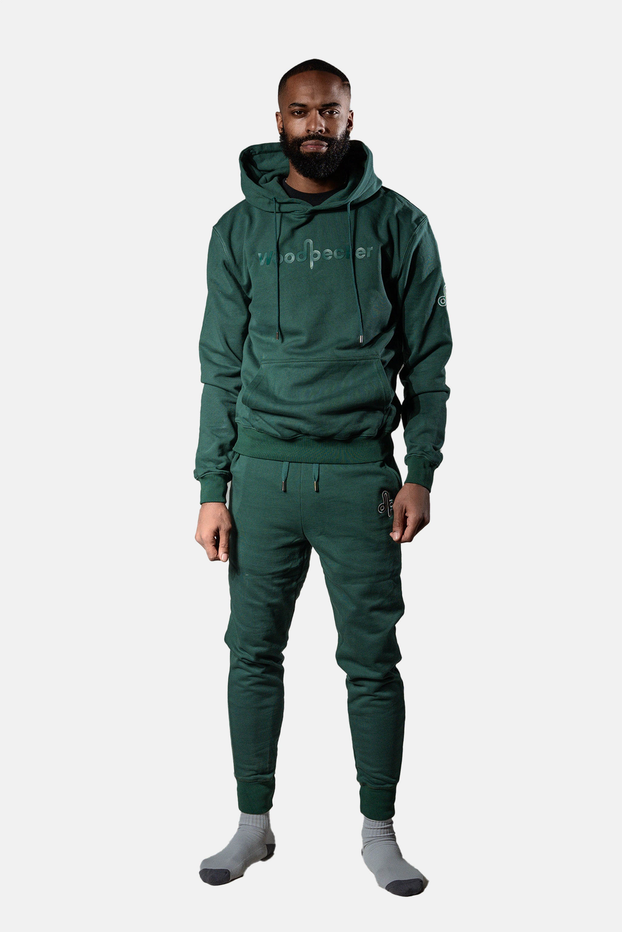 Unisex Cotton Sweatsuit - Dark Green – Woodpecker Int.