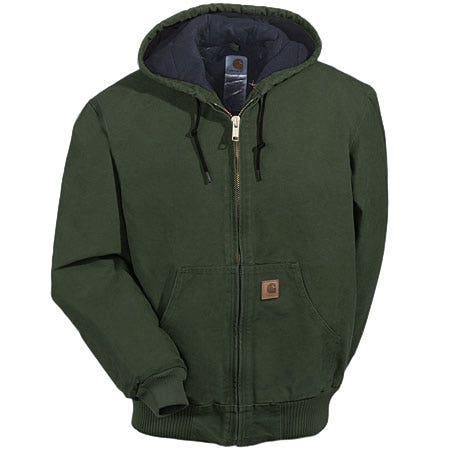 Carhartt J130MOS Moss Quilt Lined Sandstone Active