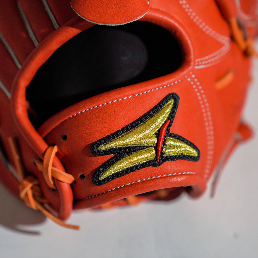 サエキ】硬式グラブ/投手用/送料無料/115/右投げ/オレンジ/OR/20/高校