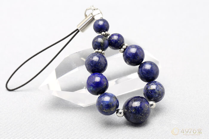 ラピスラズリ ストラップ 10mmメイン ｜ 天然石通販の4976堂