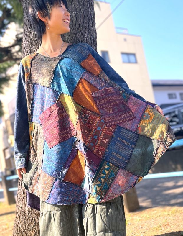 パッチワークチュニック - 49BOY