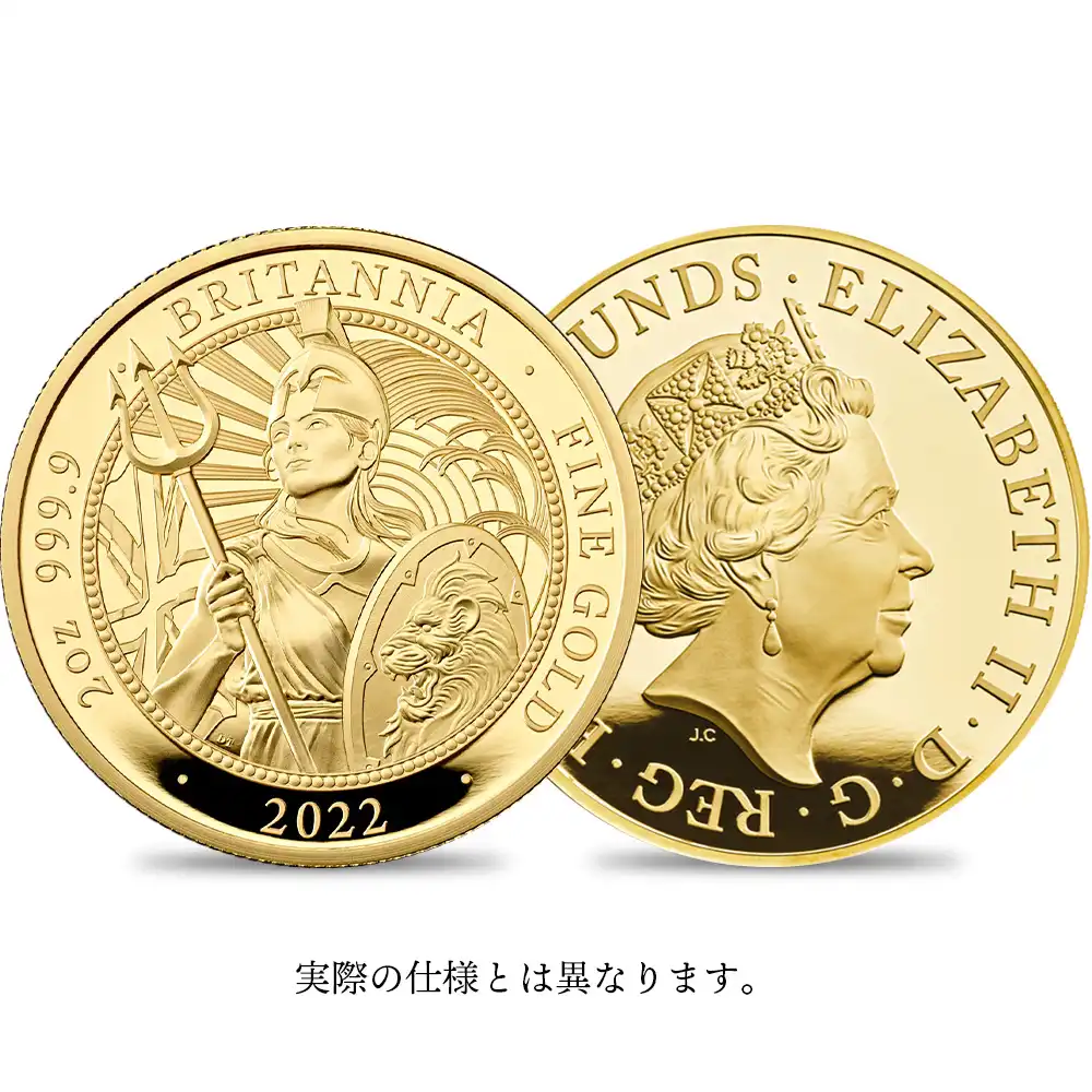 2022 エリザベス2世 ブリタニア 100ポンド1オンスプルーフ金貨 未鑑定