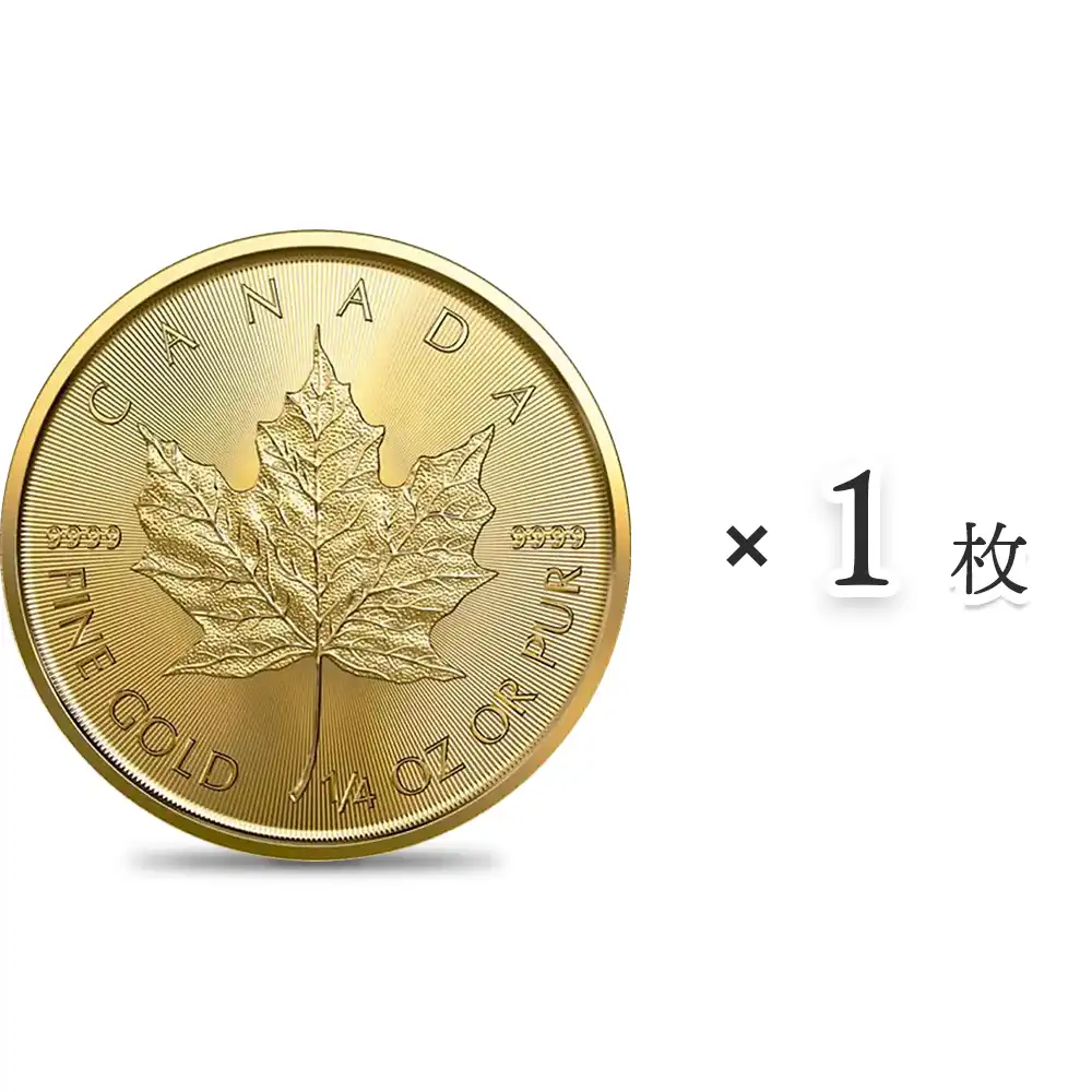 カナダ 2022 メイプルリーフ 10ドル 1/4オンス 金貨 【1枚】 | 英国