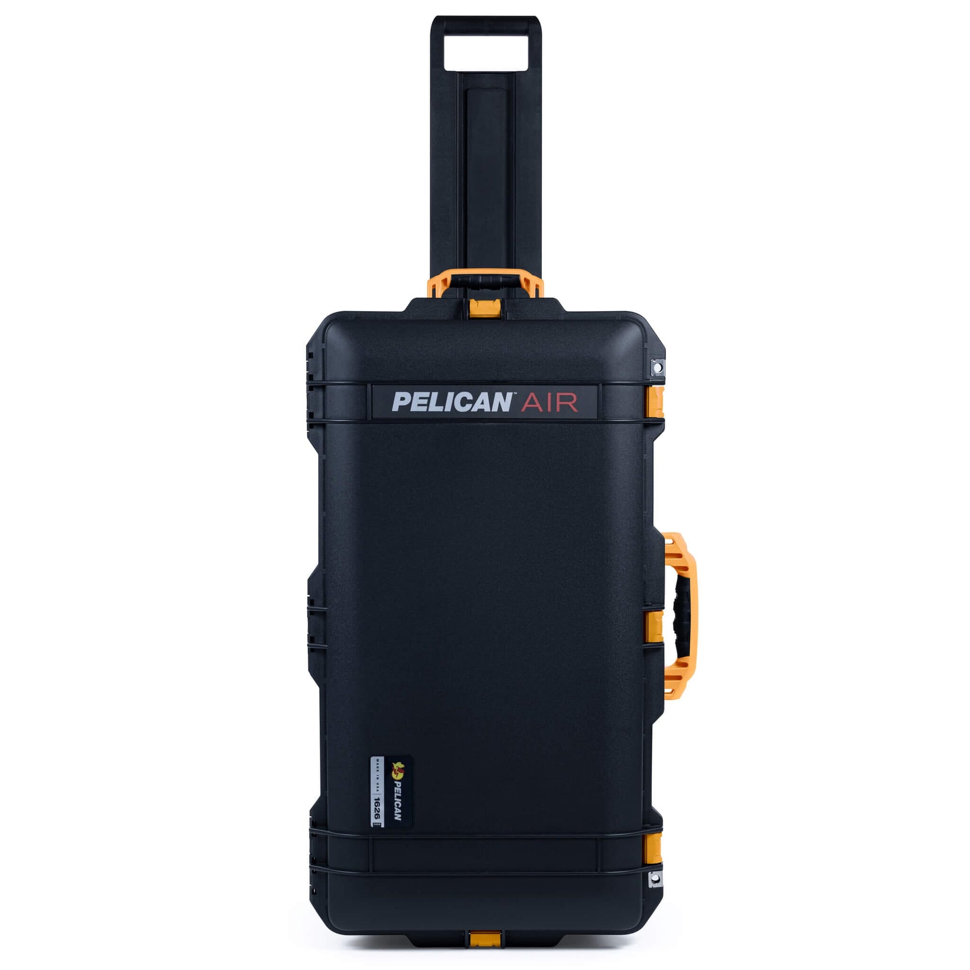 Pelican 1626 Air Case, Black with Yellow Handles & Latches - ColorCase