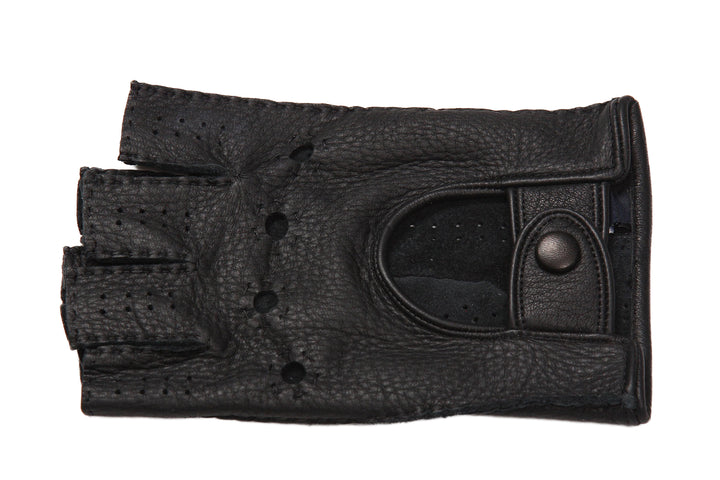 メローラ メンズ手袋◇ディアスキンドライビンググローブ◇ブラック